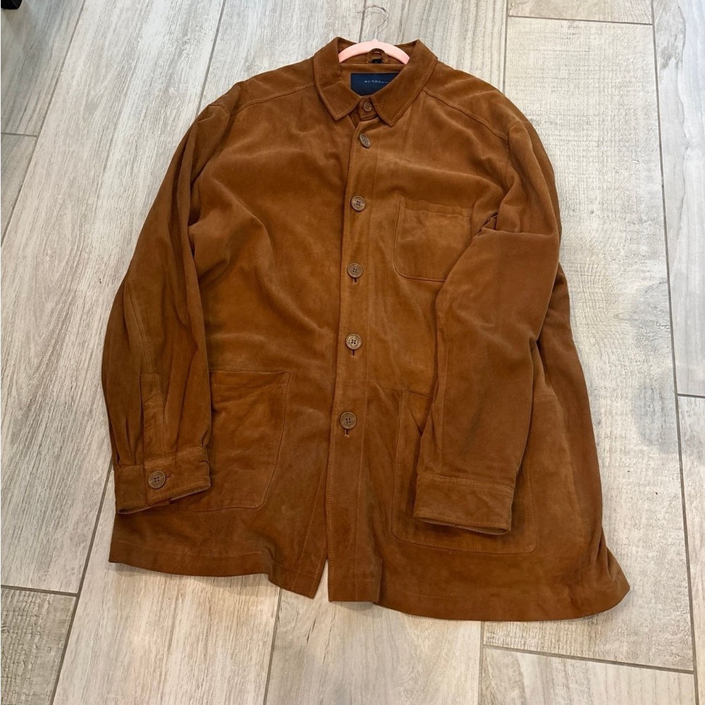 Vintage Brown Burberry Suede Jacket